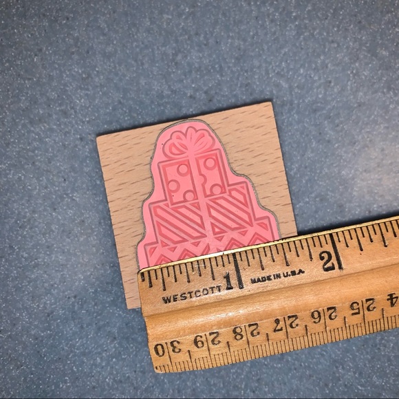 NEW 2 Wood Mounted Rubber Stamp Birthday Party Hat - Picture 8 of 8